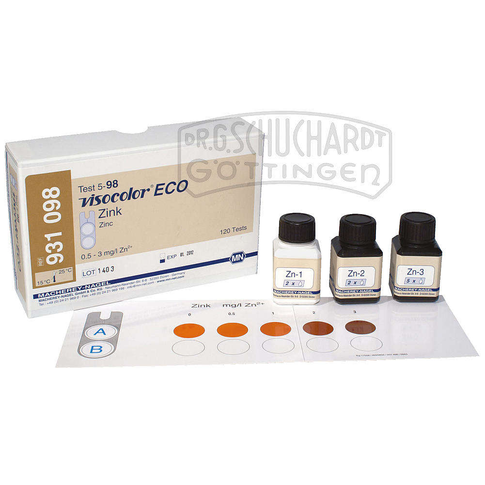 Testbesteck VISOCOLOR® ECO Zink