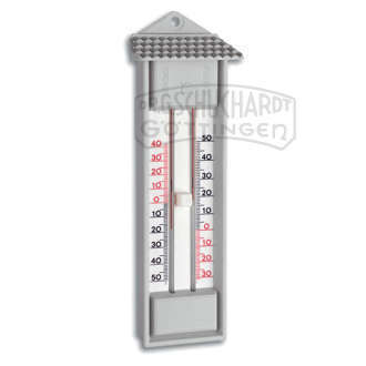 Maxima-Minima-Thermometer mit zwei Skalen