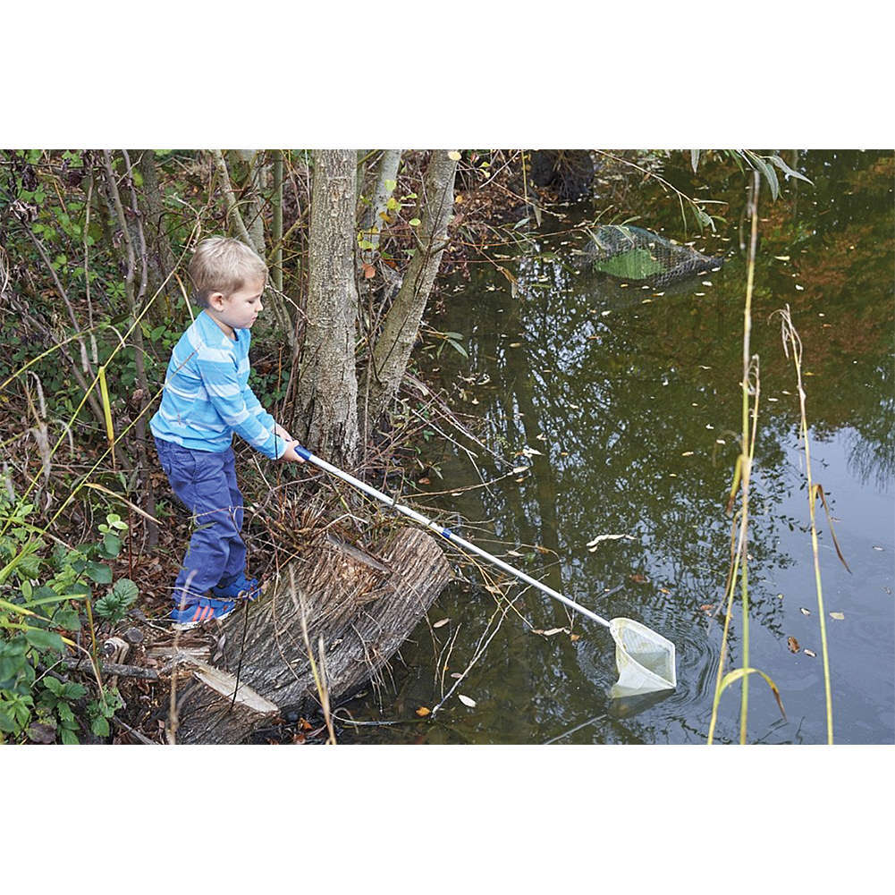 Set Wasserkescher & Insektenfänger mit Aluminiumstange 10 Stück