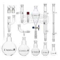 Destillationsset Organische Chemie NS 19/22 Borosilikatglas im Hartschalenkoffer