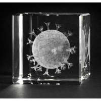 3-D Modelle in Glas, HIV-Virus
