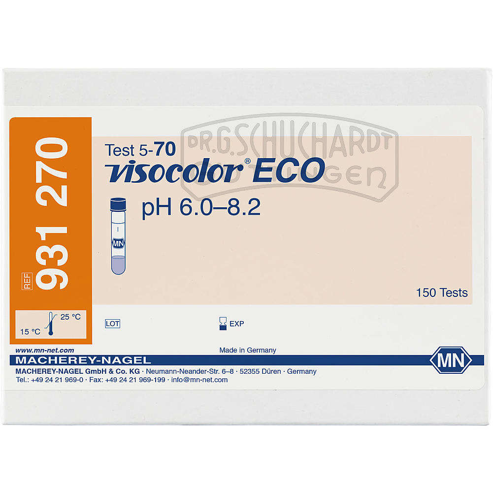 Testbesteck VISOCOLOR® ECO pH 6,0-8,2 Nachfüllpack