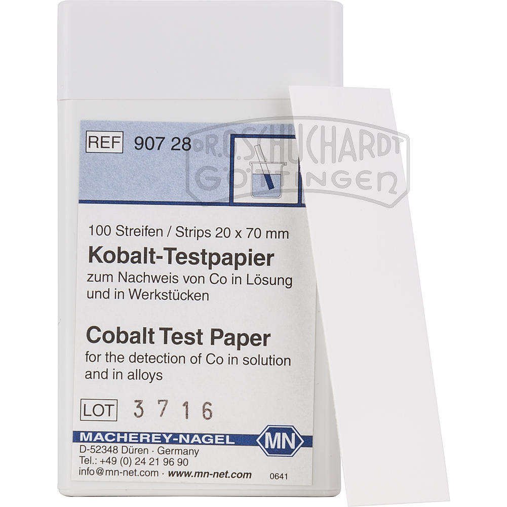 Kobalt Testpapier