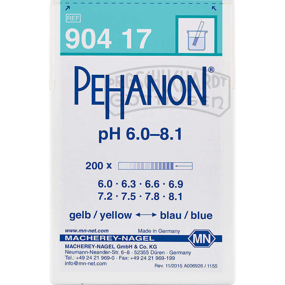 Pehanon-Indikator pH 6,0-8,1 Test-Streifen