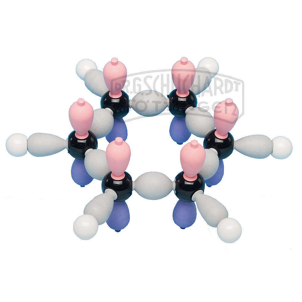 Modell Benzen unhybridisiert MOLYMOD