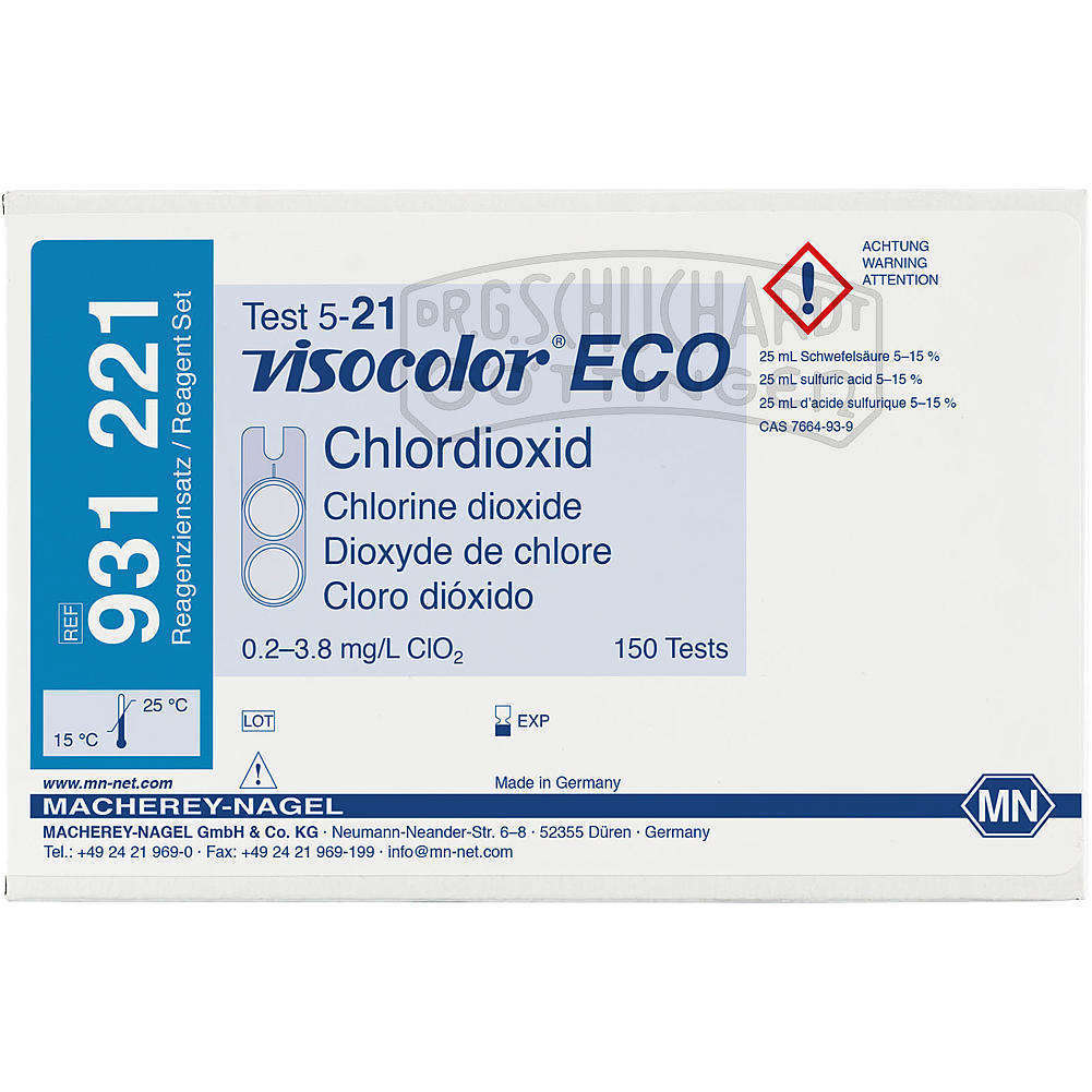 Testbesteck VISOCOLOR® ECO Chlordioxid Nachfüllpackung