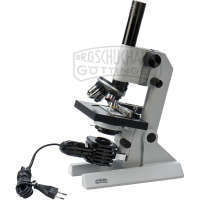 Schülermikroskop Monokular BA152 Ansteckleuchte 1000-fach Kreuztisch