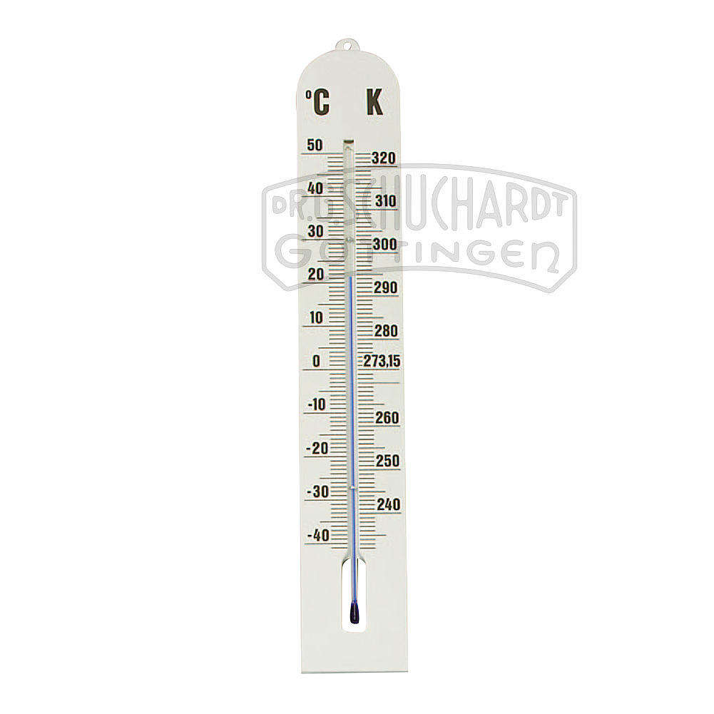 Großes Wandthermometer Anzeige in °C & K