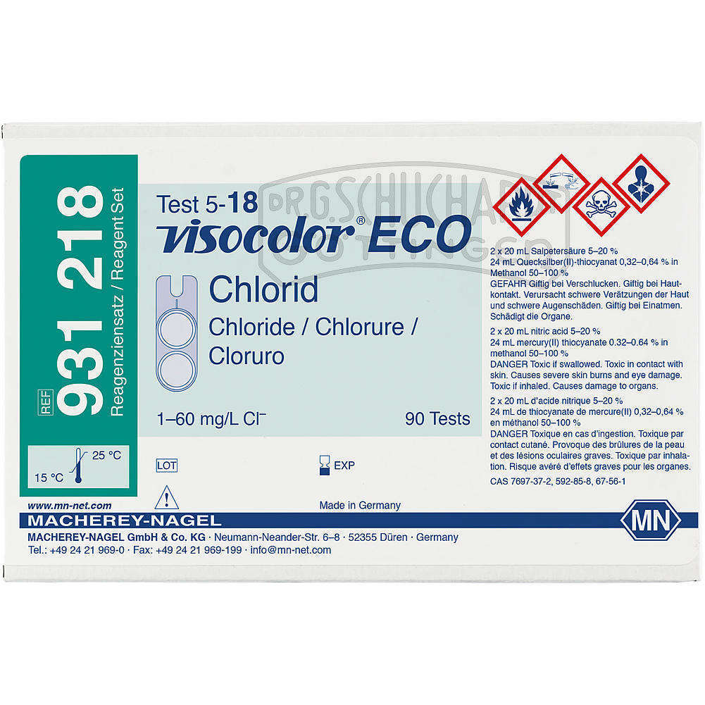 Testbesteck VISOCOLOR® ECO Chlorid