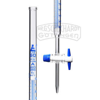 Bürette Schellbach mit Hahn PTFE 50/0,1 ml A